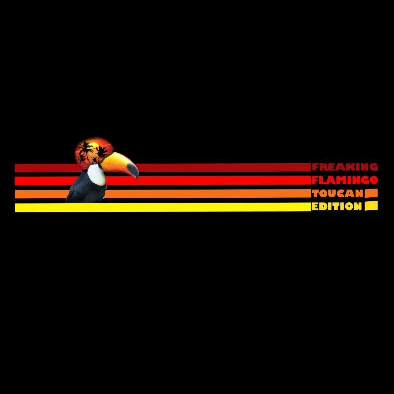 Toucan et rayures