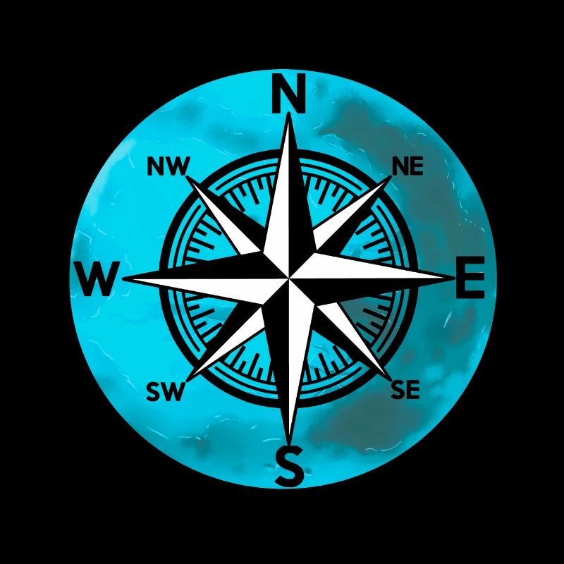Compass Planet Wind Rose Travel Nautical