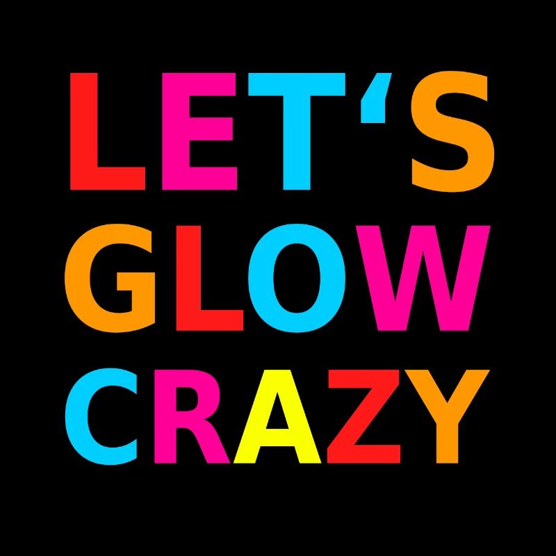 Let's Glow Crazy Retro Neon Party Blacklight