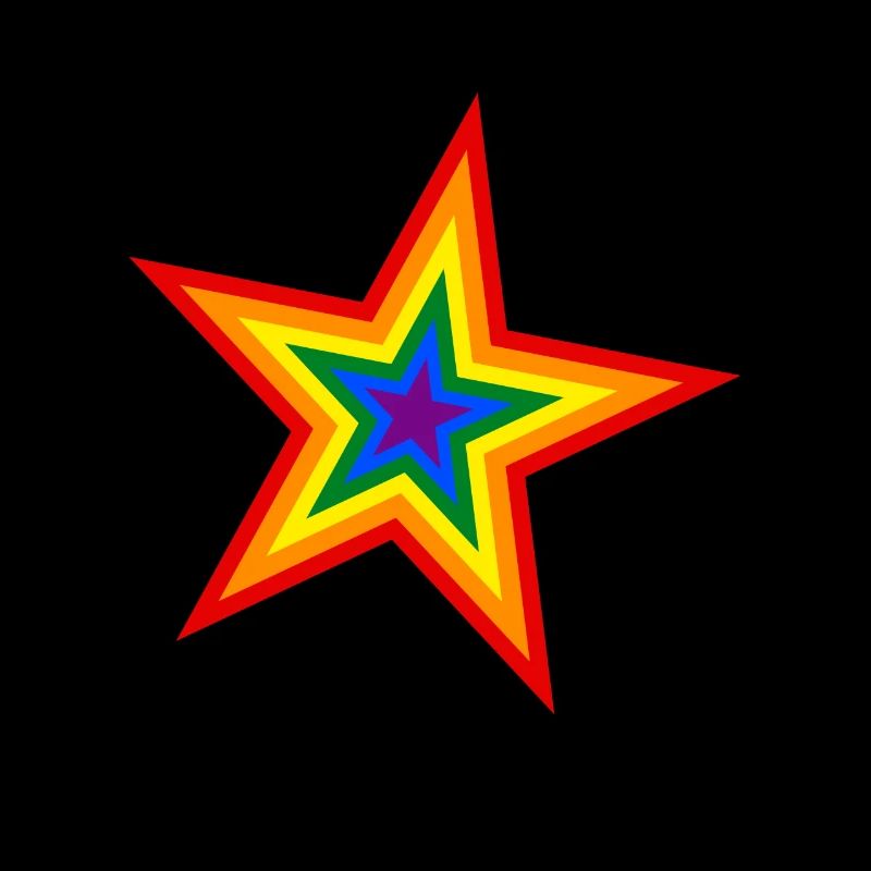 Regenbogen Star Regenbogenfahne Regenbogenflagge