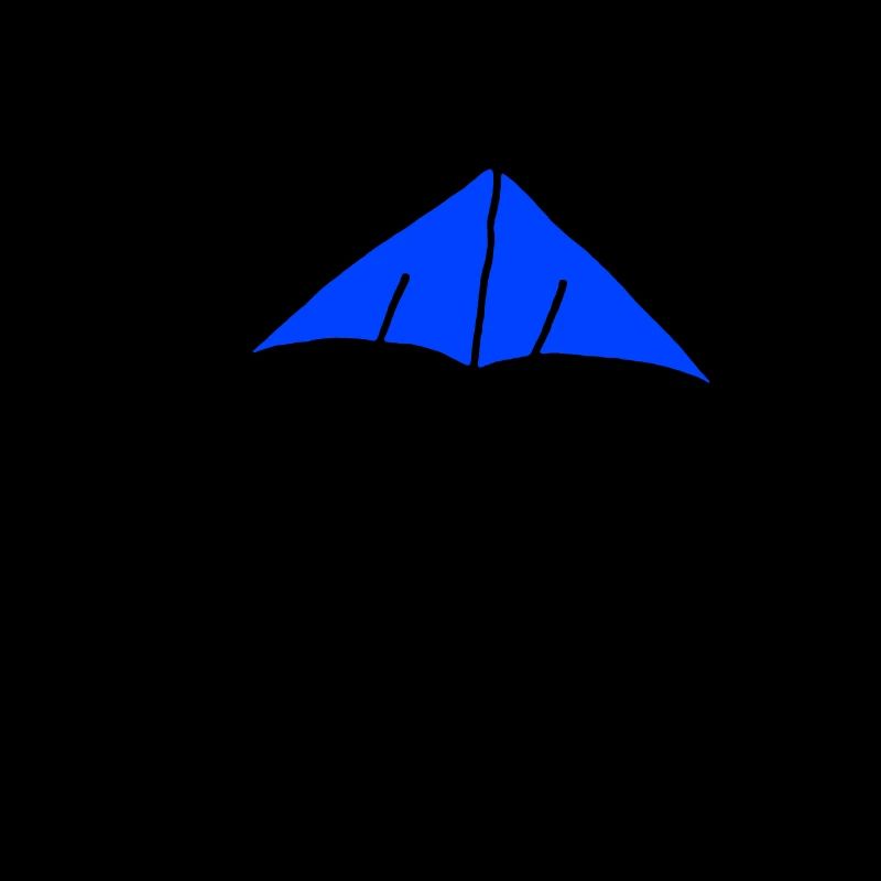 Blauer Lenkdrachen