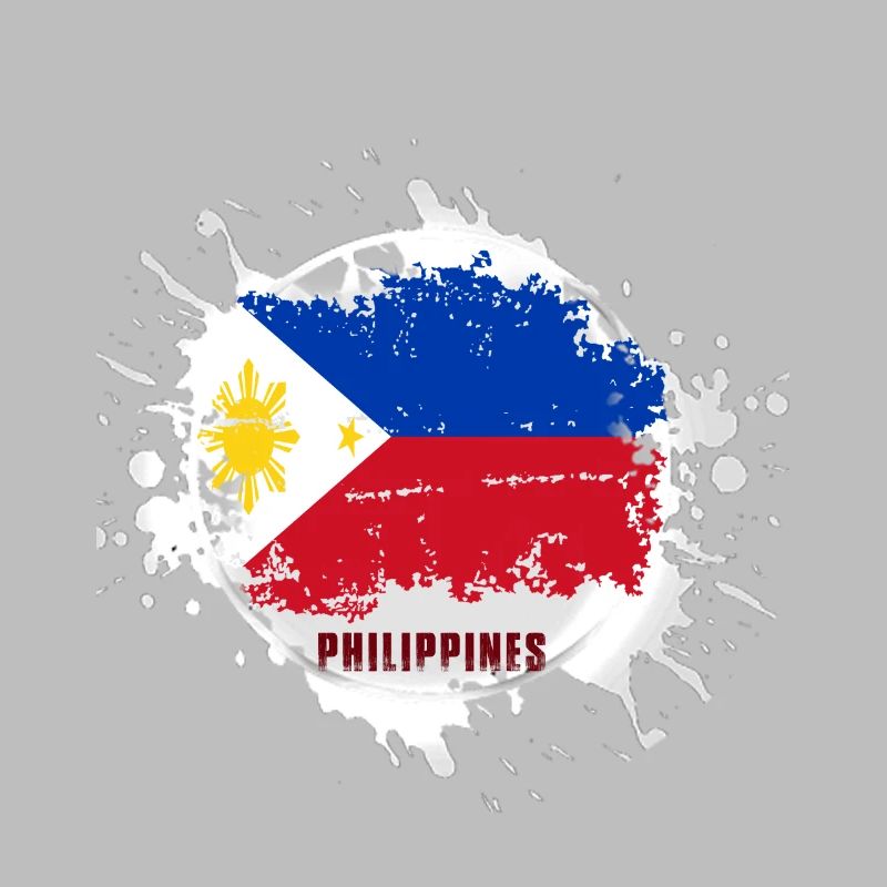 Drapeau des Philippines avec blob