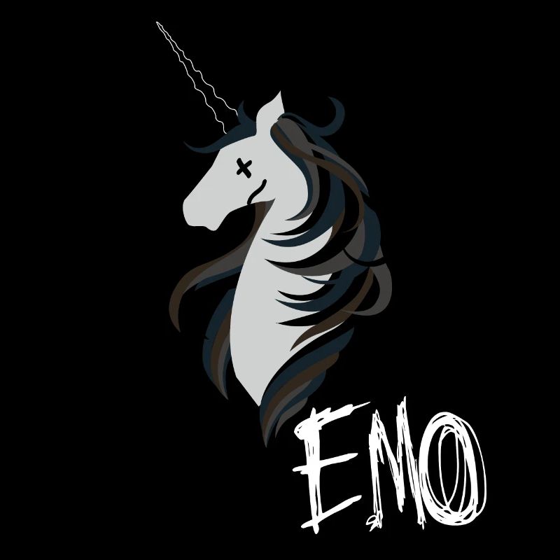 Emo Gothic Anime Unicorn Punk Mcr