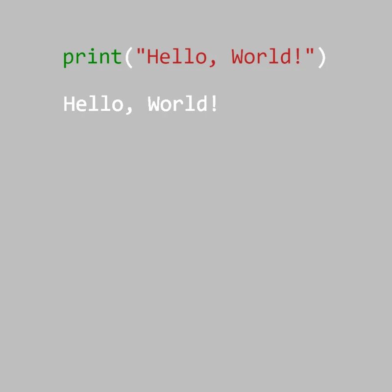 Hello World funny gift python programmer