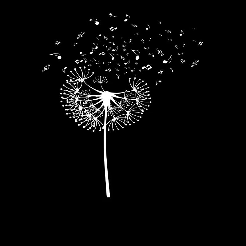 Flute Notes Music Dandelion Gift