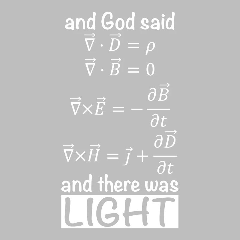 Maxwell equation physics nerd joke