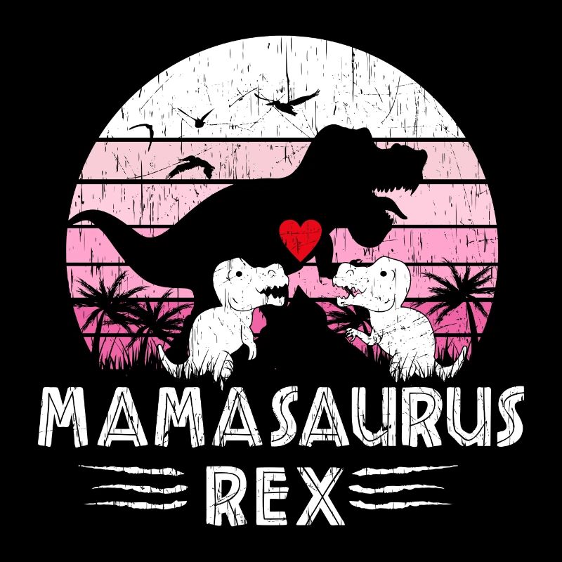 Mamasaurus Rex Mutter Mama Eltern Baby Dino Dinosa