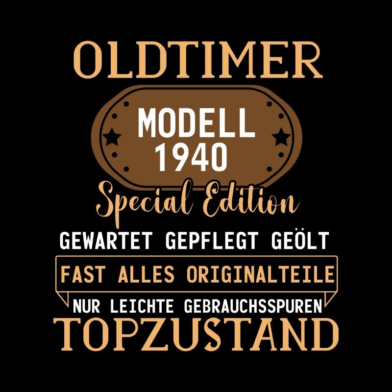 Geburtstag Oldtimer Modell 1940 Spruch