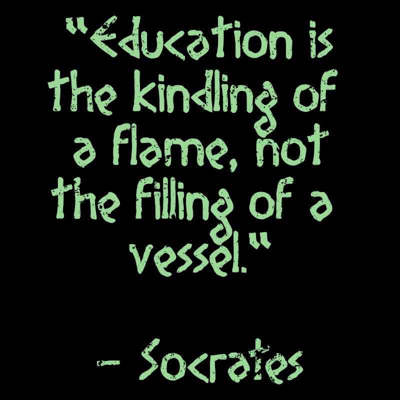 Citation de Socrate - L'éducation est le | sagesse