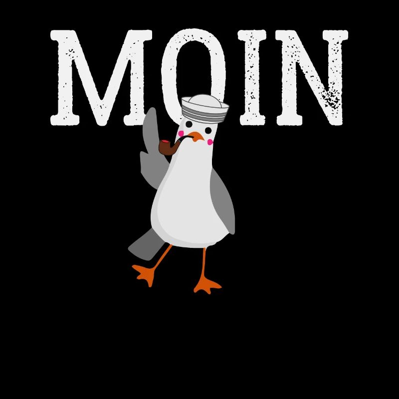 Moin Moin Möwe am Kiel am Meer