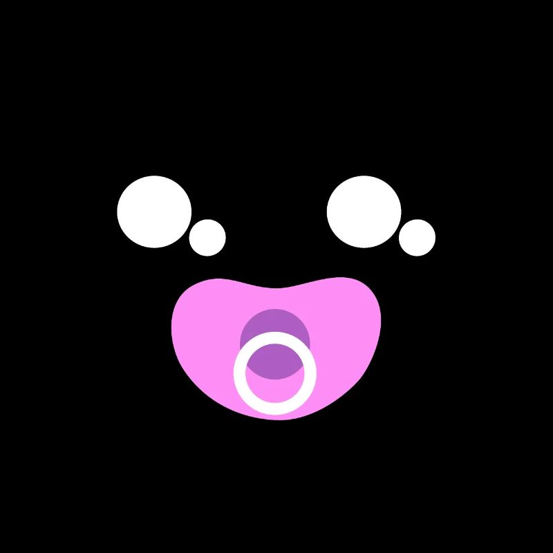 A Super Sweet Facial Expression With A Pacifier