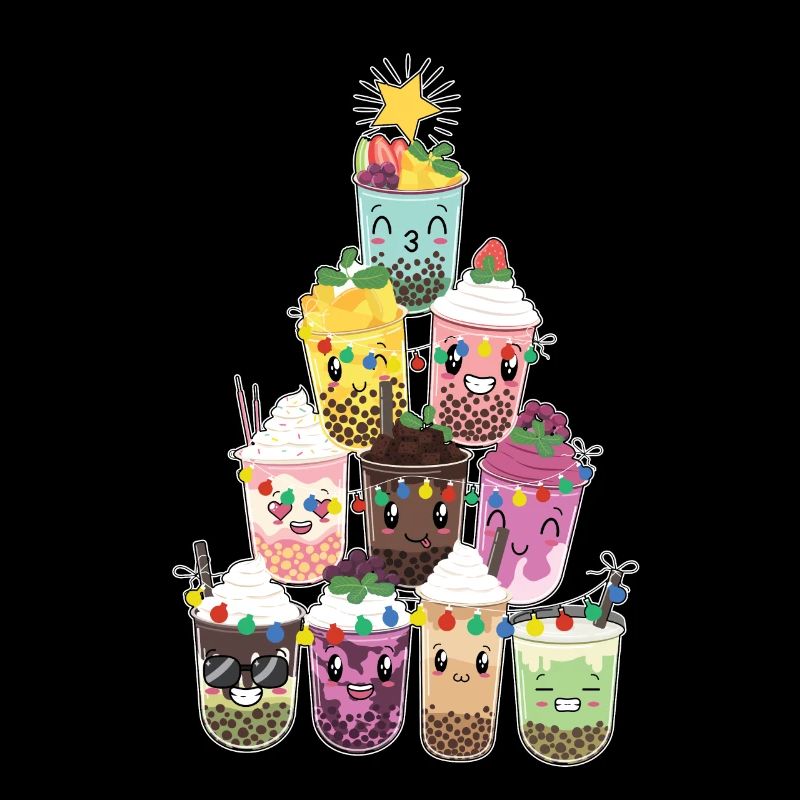 Bubble Tea Christmas Tree