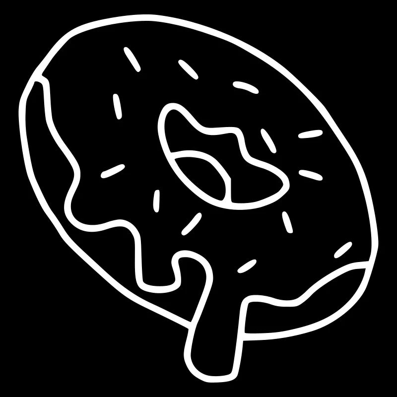 Donut Emoji Donuts Sticker Sketch White