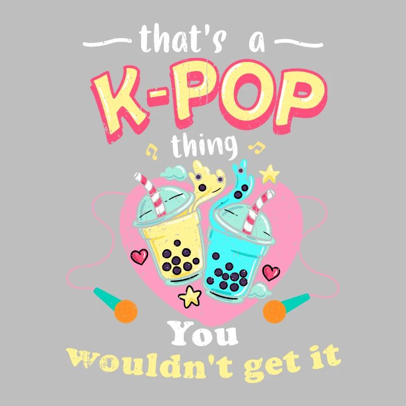 K-Pop Tshirt cadeau Bubble Tea