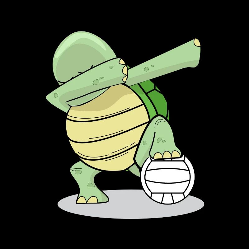 Dapping Turtle Saying Gift Volleyball