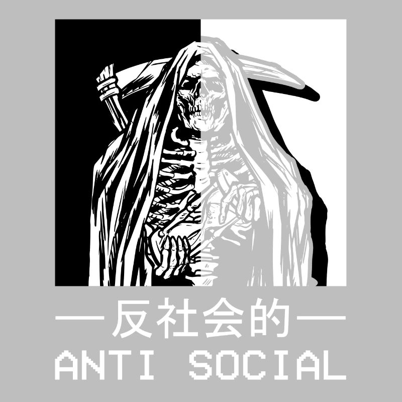 Skelett Sensenmann Antisocial Todesengel