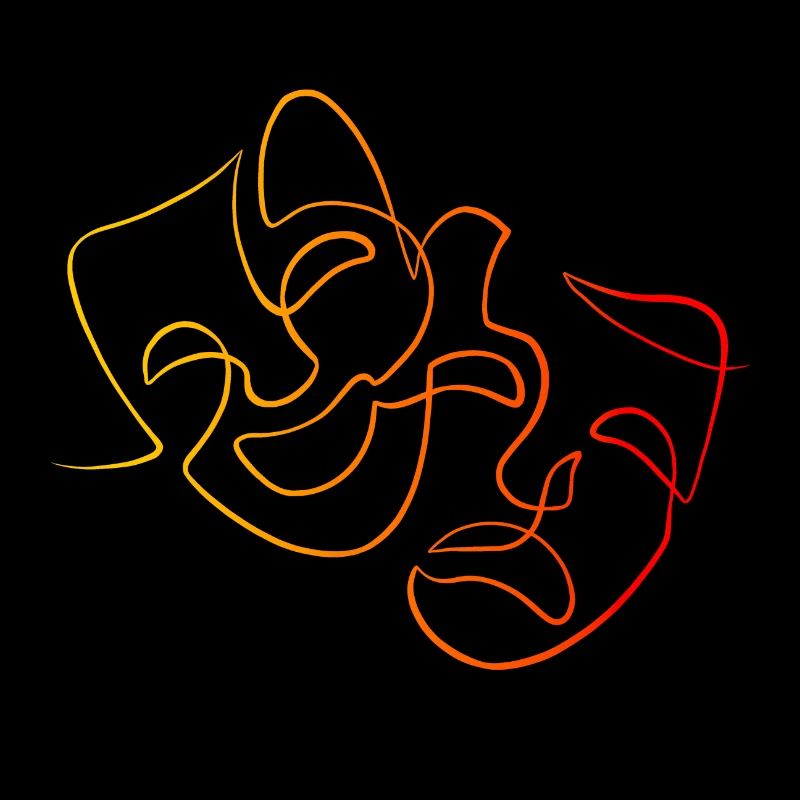 Linework Theater Masken