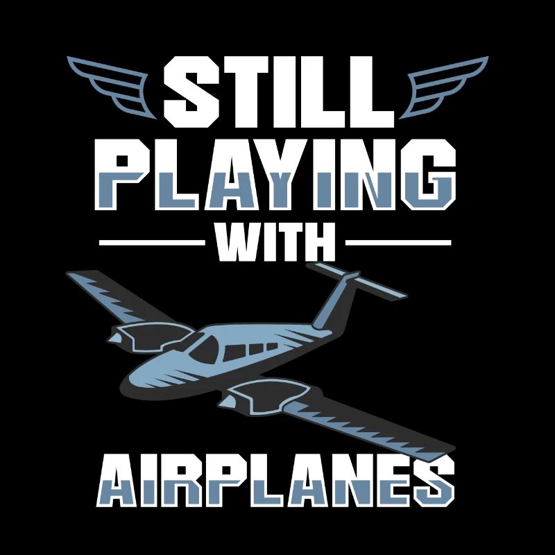 Flying Airplane Pilot Still Playing With Airplanes