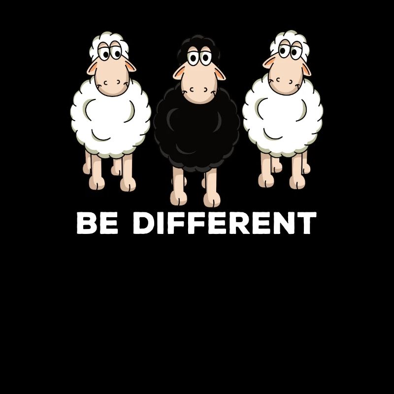 Schaf Schafe Be different Geschenk