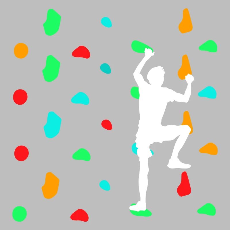 Boulderer en train de Boulder sur le mur d’escalade