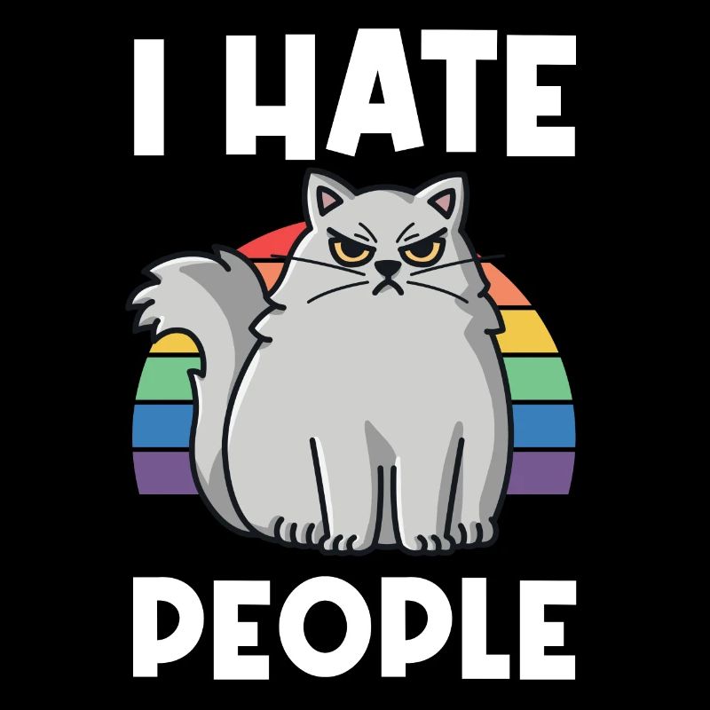 I Hat People Rainbow I Hate People Hate valentine