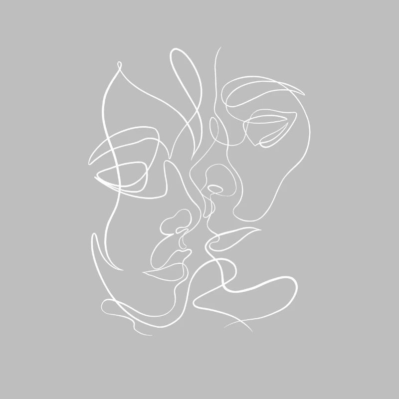 LOVE - couple linework singleline