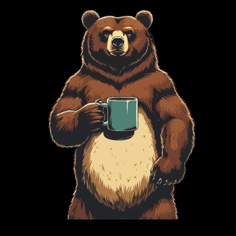 Grim Bear Coffee Mug Funny Bear Coffee