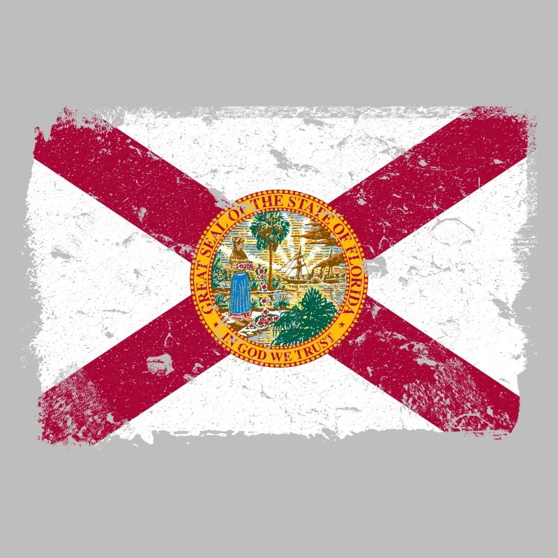 Floride Drapeau Vintage
