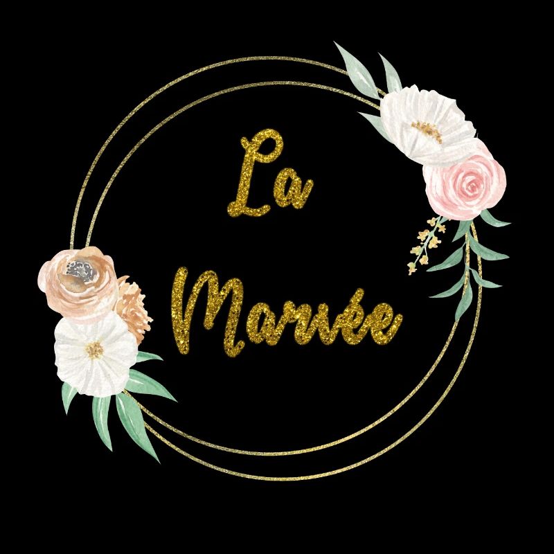 la mariée or et fleurs