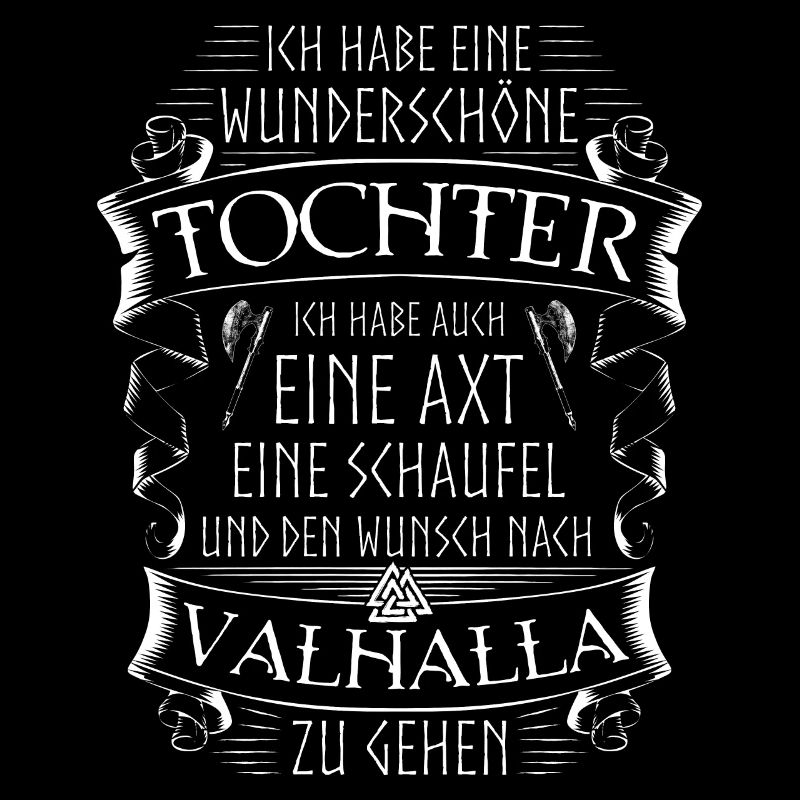 Vater Tochter Wikinger Spruch Valknut Valhalla