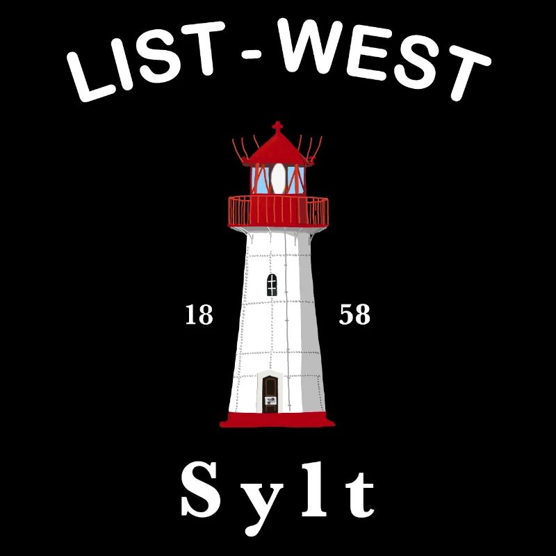 Sylt, Iconic lighthouse List-West, Mer du Nord