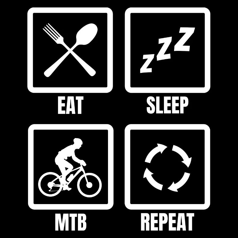 Mountainbiker Zeitplan