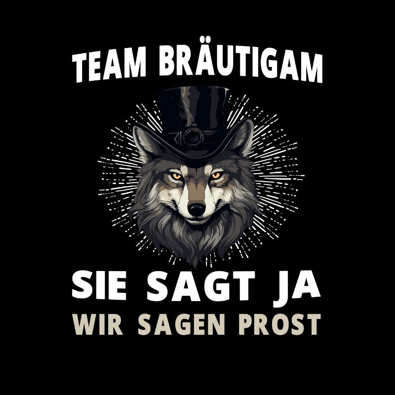 Junggesellenabschied Hochzeit Bräutigam Wolf