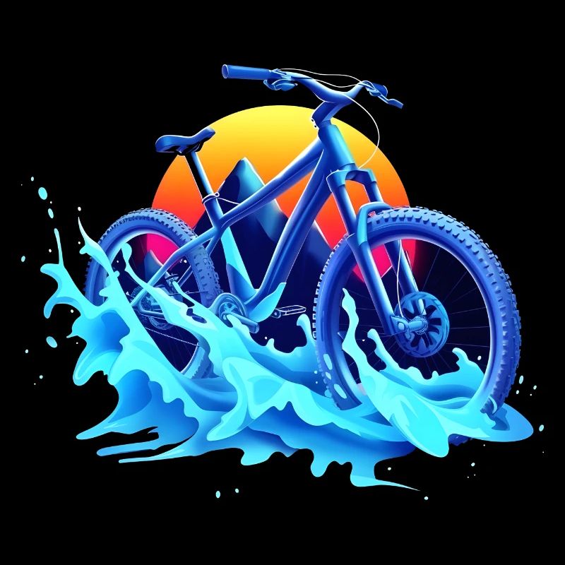 Mountainbiken Vaporwave