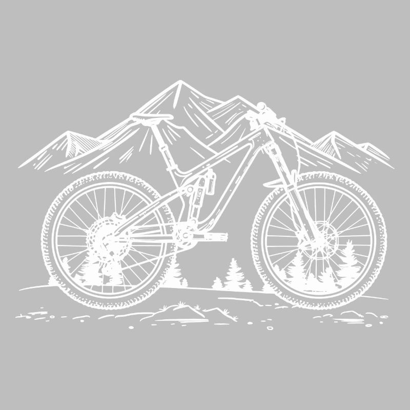 Mountain Biking Drawing