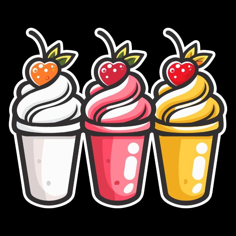 Eiscreme Becher
