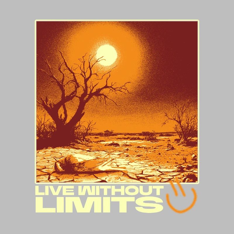 Live Without Limits – Surreal Desert Scene