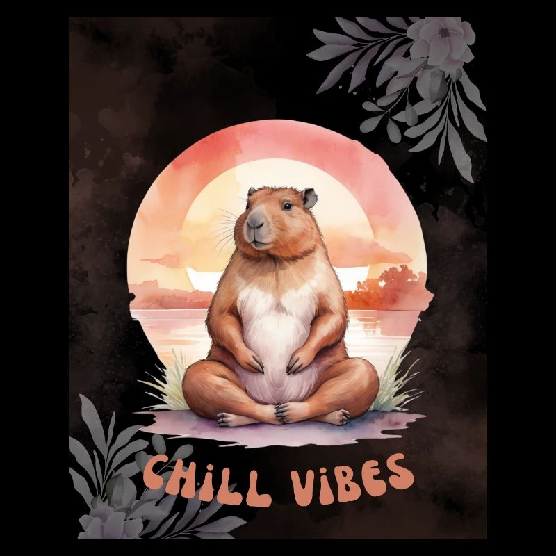 Chill Relax Capybara – Design d’animaux mignons et calmes