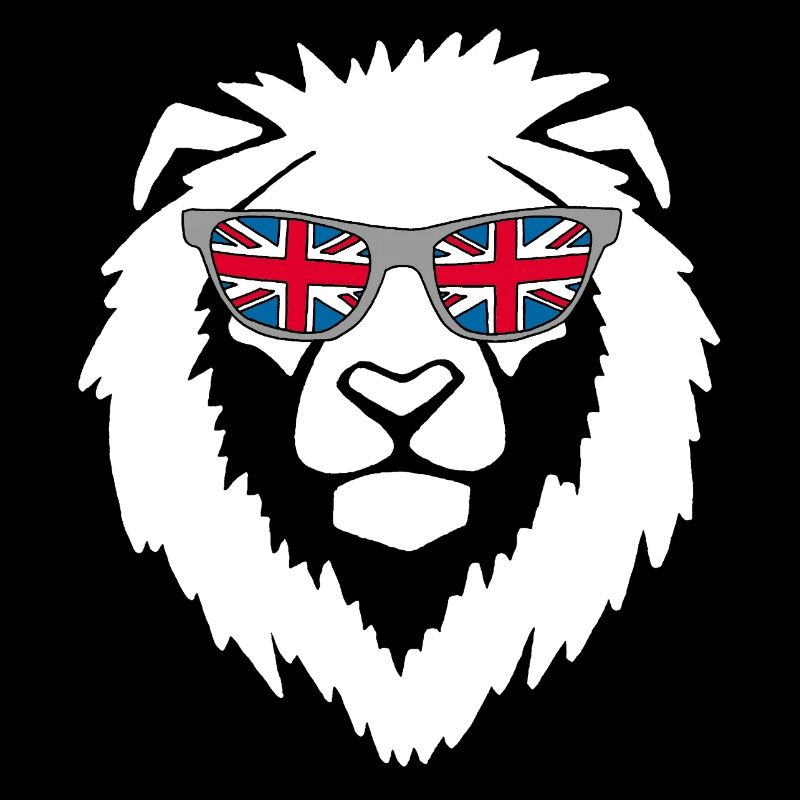 Lion du Royaume-Uni blanc