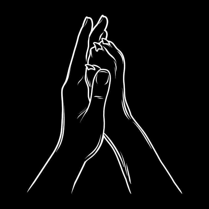 Hand + Hundepfote - High Five - Hunde Fan - Team