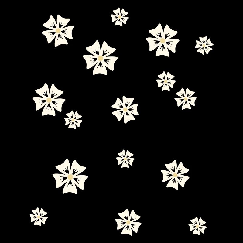 Floral pattern in a simple style