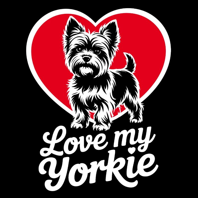 Yorkie Liebe Herz Design