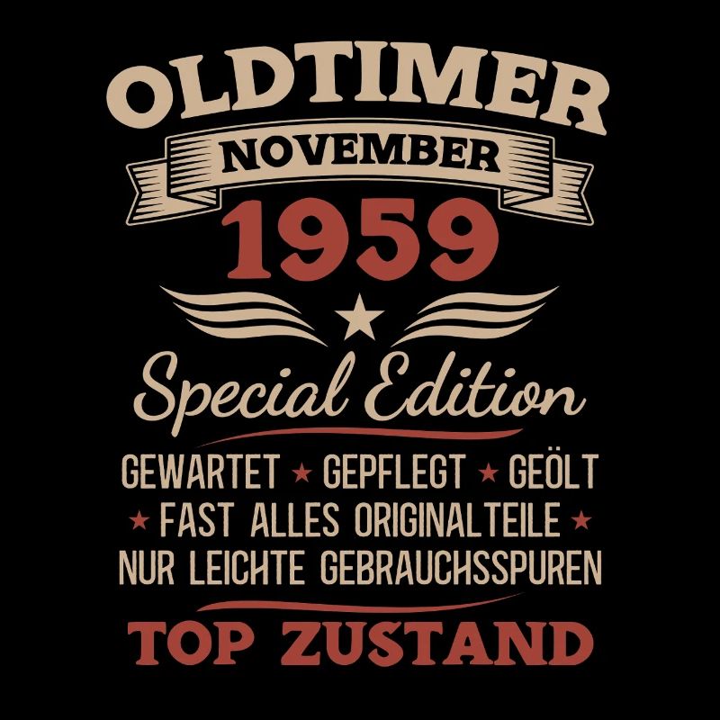 66. Geburtstag Geschenk Oldtimer November 1959