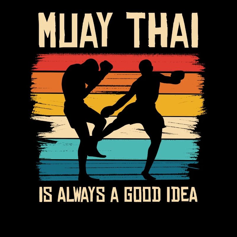 Vibe de combat rétro Muay Thai