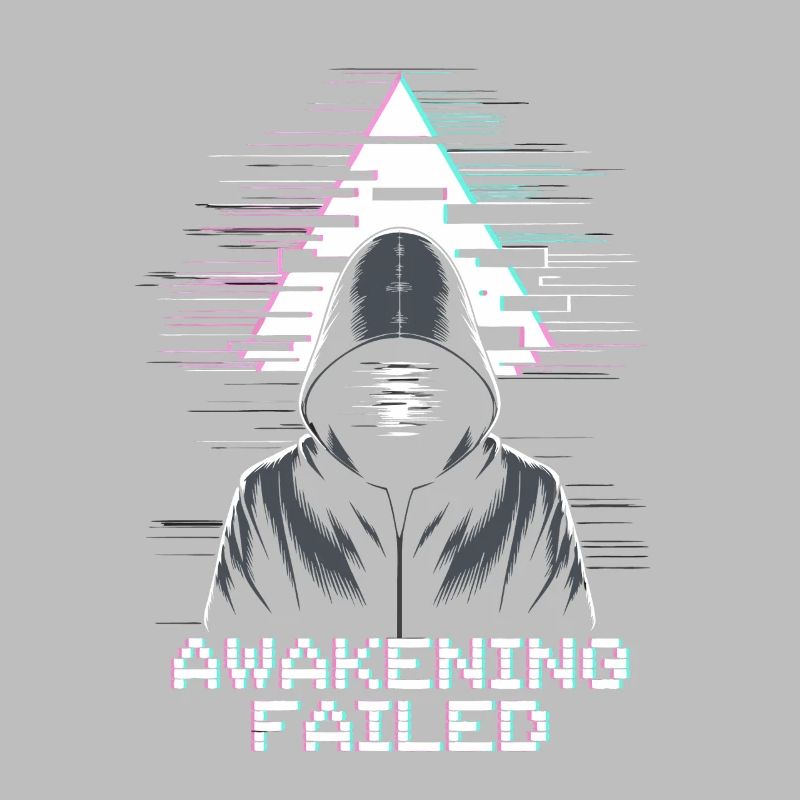 Hacker glitch avec un look « Awakening Failed »