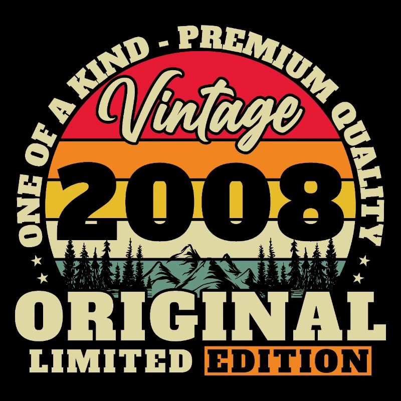 2008 Vintage Retro Geburtstagsgeschenk