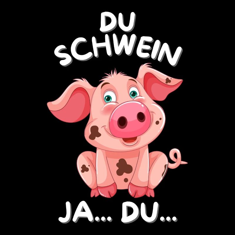 Un petit cochon mignon qui dit design