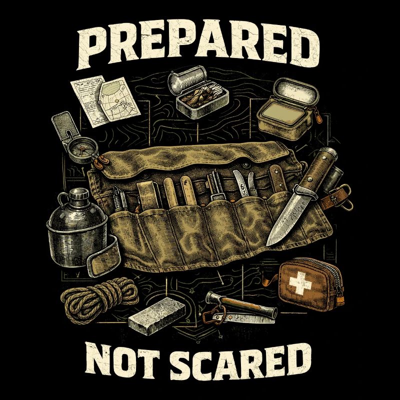 Prepper Überlebenskünstler Prepared Not Scared