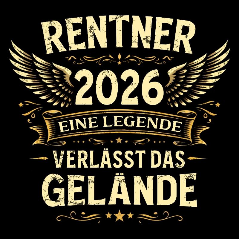 Rente Geschenk Mann Rentner Ruhestand 2026 Lustig
