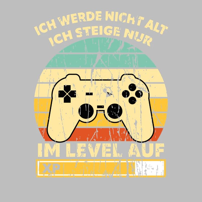 Levelaufstieg Retro Controller Geburtstag